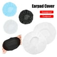thumbnail image 4 of TRIANU 100Pcs Non-Woven Sanitary Headphone Ear Cover, Disposable Super Stretch Covers Germproof Deodorizing and Washable, for Most on Ear Headphones with 8.5~10cm Earpads (White), 4 of 7