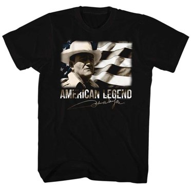 John Wayne Legend Black Adult T-Shirt 2Xlt