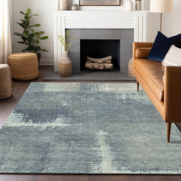 Addison Rugs Machine Washable Indoor/ Outdoor Abstract Contemporary Chantille Rug 10' x 14' - Sage