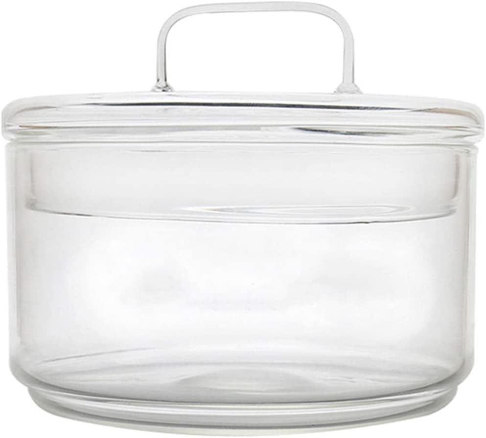 Salad Glass Bowl,JUSTDOLIFE Glass Bowl Creative Heatresistant Salad