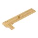 thumbnail image 3 of Calibrador Vernier de latón con doble escala, escala transparente de alta precisión, mini calibrador de bolsillo portátil para manualidades de bricolaje de 0 a 3,1 pulgadas, 3 of 14