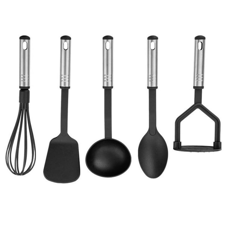 SKUSHOPS 23Pcs Kitchen Utensil Set Stainless Steel Nylon Heat Resistant  Cooking Utensil Tool Kit