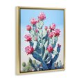 thumbnail image 2 of Stupell Industries Contemporary Southwestern Cactus Flowers Gold Floating Frame Canvas Art, 17 x 21, by RB, 2 of 7