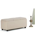 thumbnail image 1 of Atlin Designs Banc de Rangement en Faux Cuir Crème, 1 of 6