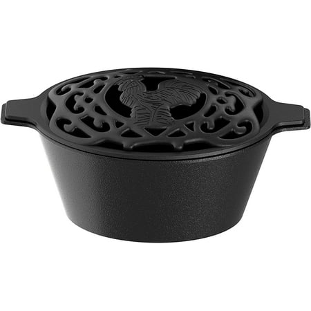 

HYKE re Beauty Woodstove Steamer Stove Humidier Cast Iron Lattice Top Rust Resnt 2.3 Quart Capacity (cken)