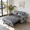Dark Grey, variant on BSHTI 55.31" Pull-Out Sleeper Sofa Bed, Twin Size with Solid Wood Frame, 3-Position Reclining Back, Foldable Side Table with USB & Type-C Charging, Velvet UpholsteryM,Black