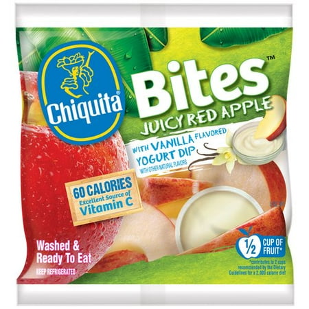 Chiquita Juicy Red Apple Bites with Vanilla Flavored Yogurt Dip, 2.5 oz