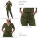 thumbnail image 5 of Monos de manga corta, mono informal con cuello en V para mujer, mono con pantalones largos Características mejoradas, 5 of 6