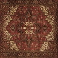 thumbnail image 1 of Ahgly Company Indoor Square Persian Brown Traditional Area Rugs, 5' Square, 1 of 4