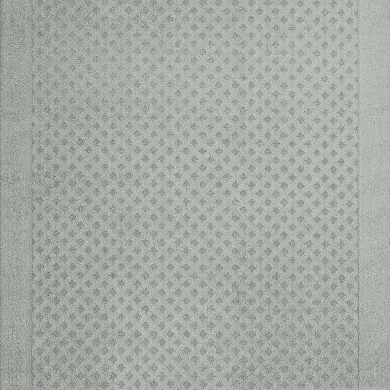 Mainstays Dylan Solid Diamond Olefin Pewter Gray Indoor Runner Rug