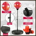 thumbnail image 6 of JoyStone Punching Bag with LED Lights, 42 Inch Kids Boxing Set with Stand & Boxing Gloves, Height Adjustable Boxing Bag Sport Toy for Boys and Girls Aged 3-10 Years Old, Black & Red, 6 of 10