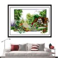 thumbnail image 4 of 2xCottage de Estampado DIY Costura Hecha a Mano 14 50x33cm Sunnimix Kits de punto de cruz estampado, 4 of 8