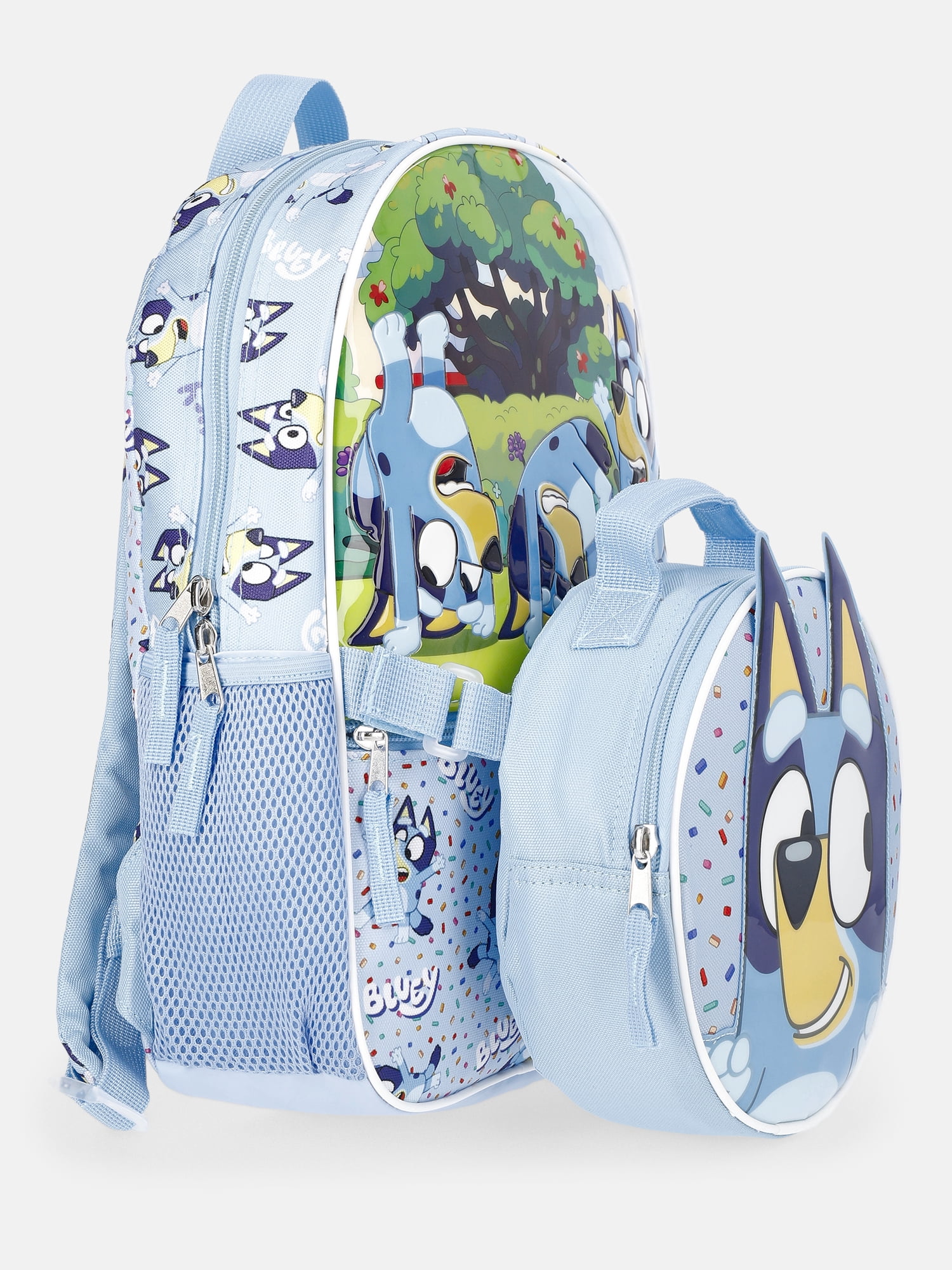 bluey loungefly mini backpack Fast Forward | Officially Licensed 10" PU Leather Bag for Girls, Boys, Women, Men | Bluey Backpack Purse with Adjustable Strap or playdates while keeping it lightweight and easy to carry Unique Loungefly Tattoo Mini Backpack