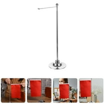 FRCOLOR 2pcs Table Top Flag Stand With Base Stainless Steel Mini Flag Holder For Indoor Use Suitable For Desk Decoration And Trade Show Supplies