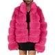 thumbnail image 3 of Pntutb Mujeres Damas Cálido Faux Furry Coat Chaqueta Invierno Sólido Cuello en V Prendas de abrigo Flash Picks Pntutb Pntutb-6966, 3 of 5