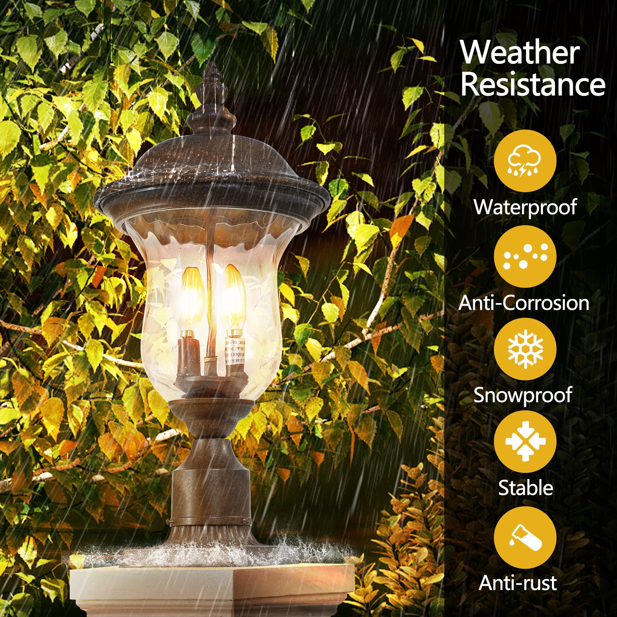 Royal Bronze outside sconces wall lighting Hot Selling Modern for Entrance Access Porch Bedroom Deck and Garage,Without light source 2*E12