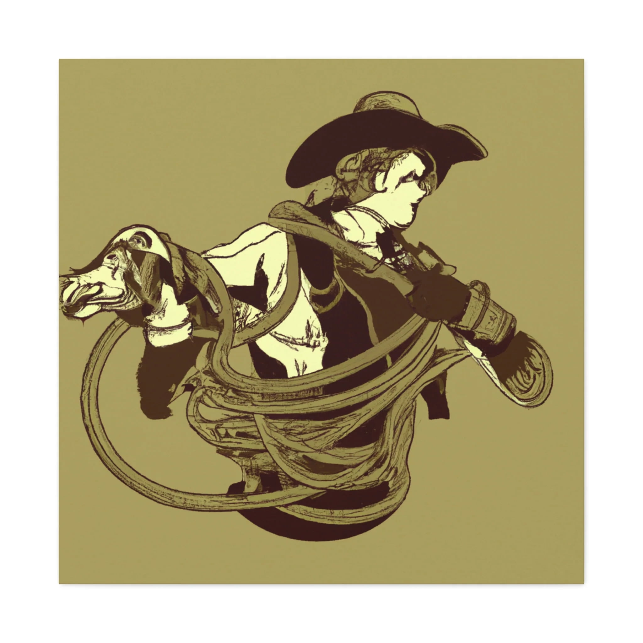 Rope of the Cowboys - Canvas - Walmart.com