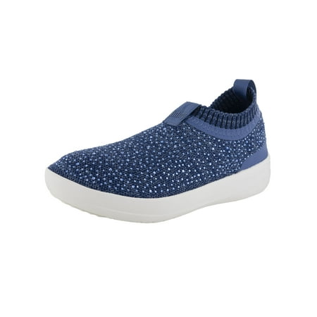Fitflop Womens Uberknit Slip On Crystal Sneakers Indian/Powder Blue US 5