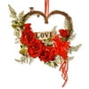 12" Rose Valentine Heart Decor