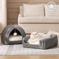 thumbnail image 3 of Carpa interior plegable para gatos Bedsure, 44 cm, 2 en 1, color beige, 3 of 5