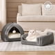 thumbnail image 3 of Carpa interior plegable para gatos Bedsure, 44 cm, 2 en 1, color beige, 3 of 5