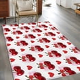 thumbnail image 2 of Summer Fruit Area Rugs 3x5 ft Watercolor Cherry Red Love Heart Polka Dot Bow Washable Rug Non Slip Indoor Carpet Absorbent Floor Mat for Living Room Bedroom Dining Room, 2 of 9