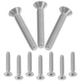 thumbnail image 6 of WORGEOUS  10 Pcs Stainless Steel Screw Furniture Bolts Screws Drive Full Thread for Sleeve Silver, 6 of 8