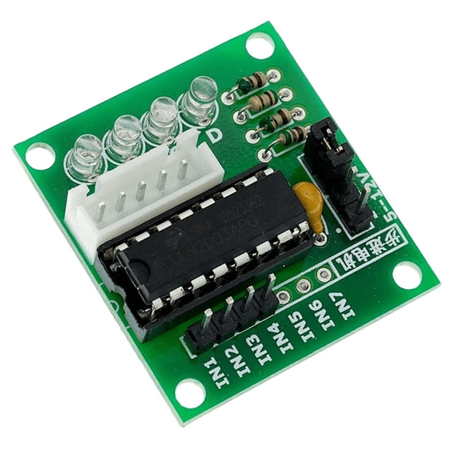 Paso A Paso+placa Del Conductor 5V ULN2003 CABAJE Módulo Accionamiento 4 Fases (placa Controlador ULN2003) Verde