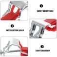 thumbnail image 3 of Juego de 6 clips de acero inoxidable resistentes para fregadero, soporte ajustable para fregadero, instalación bajo encimera para fregaderos de cocina y baño, 3 of 8