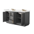 thumbnail image 6 of Wyndham Collection WCF414166DLZGTUS3MXX Strada 66" Free Standing Double Basin Vanity Set -, 6 of 7
