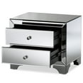thumbnail image 4 of Baxton Studio Farrah Hollywood Regency Glamour Style Mirrored 2-Drawer End Table, 4 of 14
