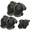 Gray/Black, variant on Kids Knee Pads Elbow Pad Guards Set Multi Sports Roller Skates Skateboarding Mountain Inline Biking BMX Skating Cycling Bicycle Scooter Rock Climbing