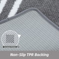 thumbnail image 5 of JAATOP Bathroom Rugs 24"x 48", Non-Slip TPR Backing Bath Mats Rugs for Bathroom Floor , Soft Shag Machine Washable Shower Bath Mat for Bathroom Decor, Absorbent Bath Mat, Gray, 5 of 8