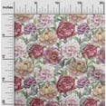 thumbnail image 1 of oneOone Cotton Flex Dark Peach Orange Fabric Flower & Leaves Watercolor Fabric For Sewing Printed Craft Fabric By The Yard 40 Inch Wide, 1 of 4