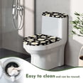 thumbnail image 5 of HELLHERO Pack of 2 Toilet Protector Cover for Gift Daisies Elastic Edge Toilet Lid Cover and Toilet Tank Lid Cover Fits All Toilet Shapes, 5 of 7
