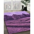thumbnail image 2 of Ahgly Company Indoor Round Patterned Heliotrope Purple Area Rugs, 5' Round, 2 of 6