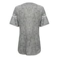 thumbnail image 5 of Lisingtool Shirts for Women Womens Plus Size Daily Summer Spring Summer Casual Round Neck Short Sleeve Tie Dye Print Patchwork Crew Neck T Shirt Casual Tee Tops(S 5Xl) Teacher Shirts Womens Tops Grey, 5 of 7