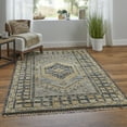 thumbnail image 2 of Feizy Fillmore Transitional Medallion, Blue/Gray, 10' x 14' Area Rug Easy Care Stain Resistant Pet & Kid Friendly Vintage Bordered Floor Rug for Living room Bedroom, 2 of 8