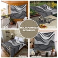 thumbnail image 6 of Black Grey Ombre Small Tapestry for Bedroom Wall Hanging Tapestry, Modern Geometric Abstract Moire Art Ceiling Backdrop Tapestries Poster Blanket Wall Decor for Teens Room Living Room Dorm 23" x 28", 6 of 8