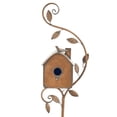 thumbnail image 3 of Estacas Jardín para Pájaros Casa Metal Con Poste Al Aire Libre (B), 3 of 4