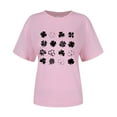 thumbnail image 4 of Pxiakgy Vente Chaude! T-Shirt Trèfle de la Saint-Patrick pour Femmes Chanceux Irlandais Manches Courtes T-Shirt Graphique Trèfle Mode Décontractée Imprimé Amour Col Rond Manches Courtes T-Shirt, 4 of 4