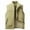 Khaki, variant on Vest For Men Sevevn Men's Solid Color Sleeveless Jacket Thick Warm Stand Up Collar Padded Jacket