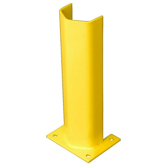 1/4"" Thick 18"" H Steel Post Protector Yellow