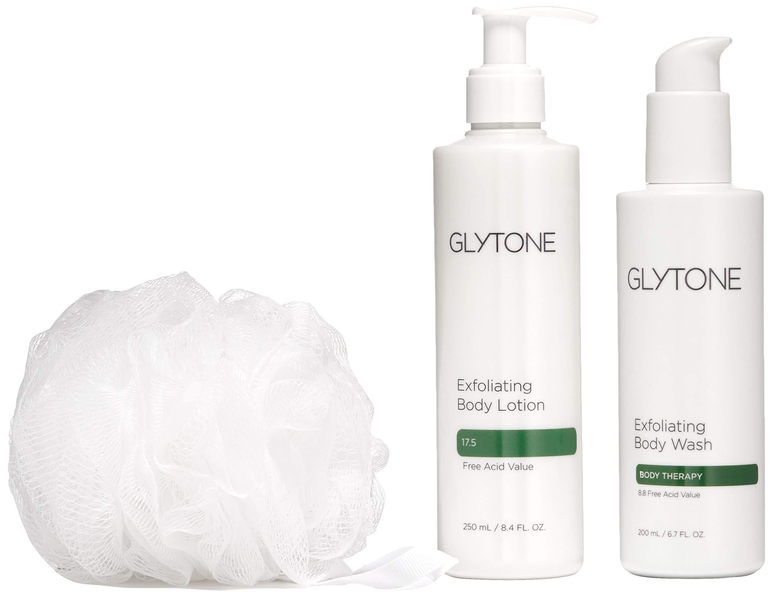 Glytone KP Kit Keratosis Pilaris Exfoliating Body Wash, Lotion