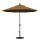 California Umbrella GSPT908302-5488 9 Pi. Marché en Aluminium Parapluie Pousser l'Inclinaison - Noir Mat-Sunbrella-Toile Teck – image 2 sur 2
