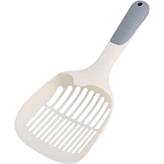 2Pcs Plastic Cat Litter Scoops, Durable Cat Litter Scoops with Non-Slip Handles - Easy Sifting, Easy to Clean Cat Litter Scoops for Pets