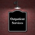 thumbnail image 2 of Outpatient Services BLACK Aluminum Composite Sign 20''x24'', 2 of 9