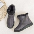 thumbnail image 3 of Bottines d'Hiver pour Femmes Doublure en Fourrure Imperméable Extérieur, 3 of 6