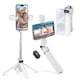 thumbnail image 1 of Soporte de trípode para teléfono MQOUNY 38 con palo para selfies y color blanco claro, 1 of 7