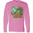 thumbnail image 3 of Inktastic Save the Rainforest with Basilisk Lizard on a Tree Long Sleeve T-Shirt, 3 of 5